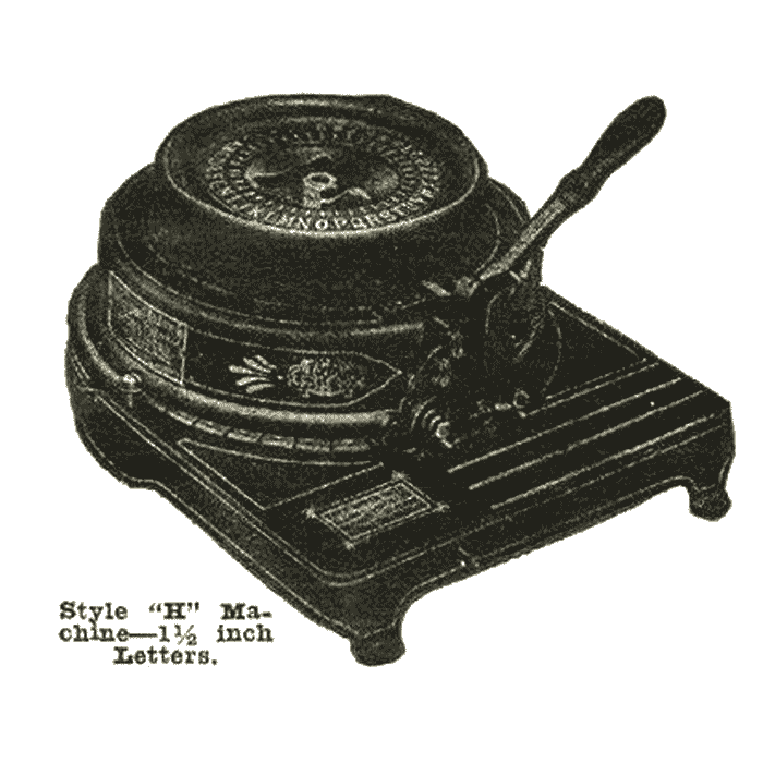 Bradley Stencil Machine, Circular Model, 1915, USA