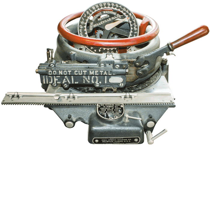 USA, IDEAL No.1 Stencil Machine, since 1913